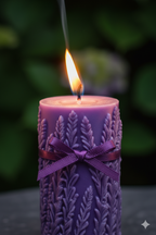 Serenity Lavender Pilllar Candle