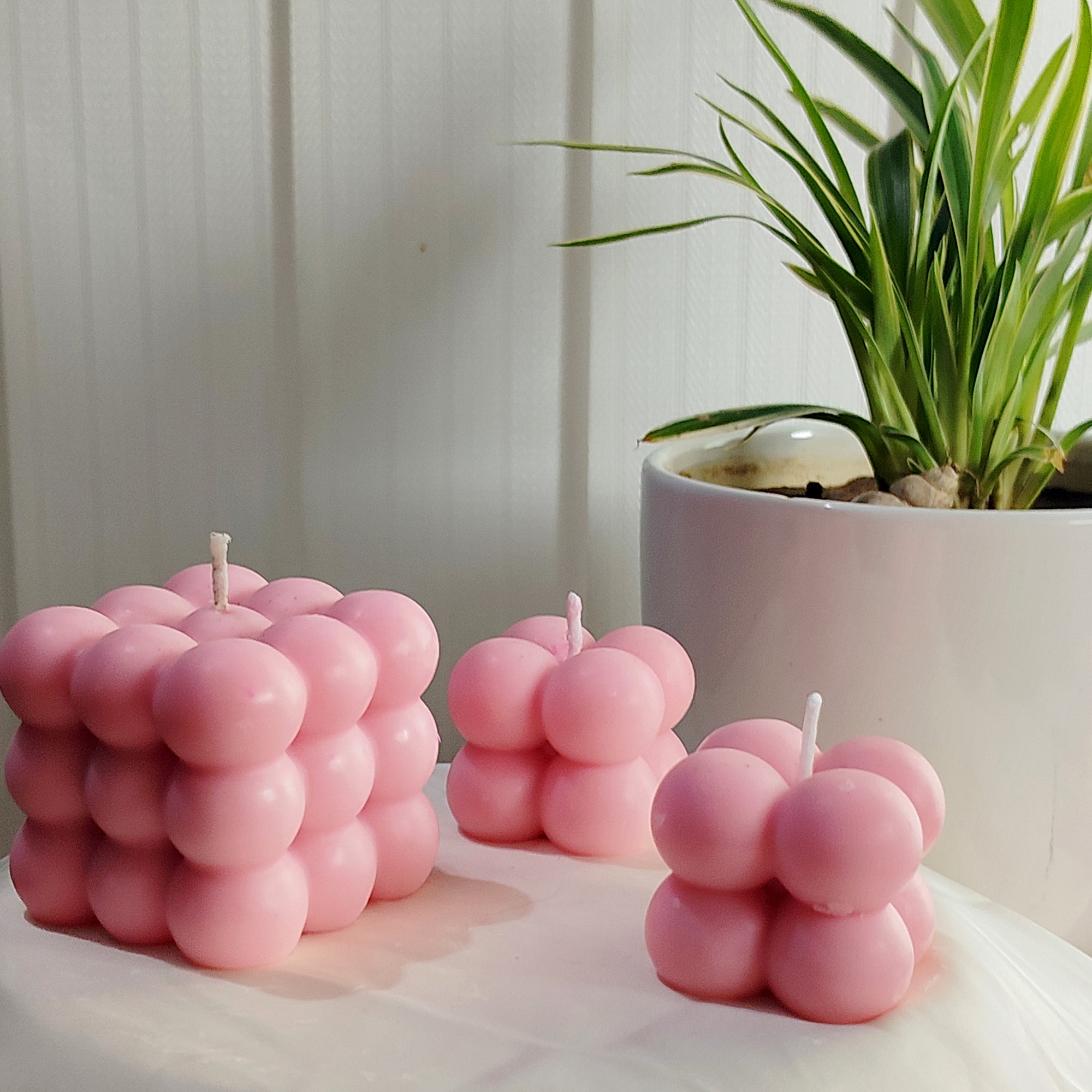 Large Bubble Candle
