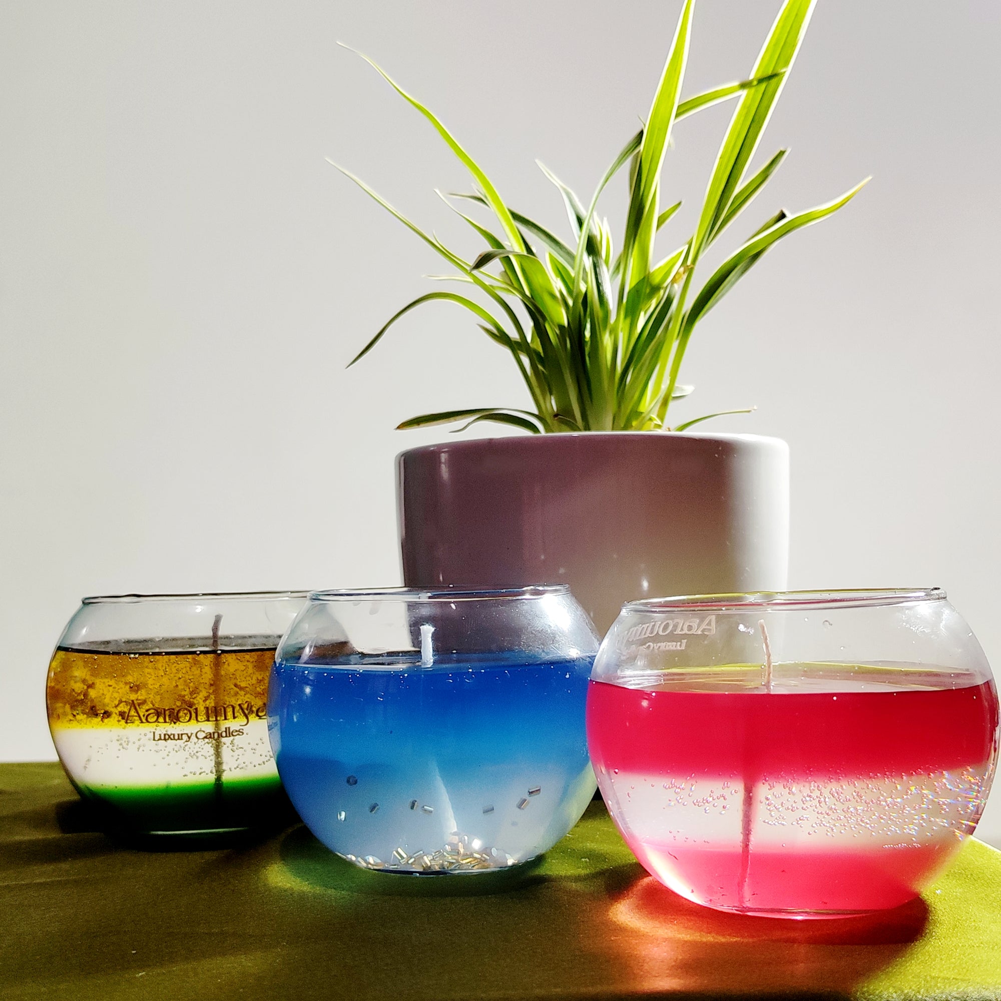 Scented GlowSphere - 3 Shade Gel Candle