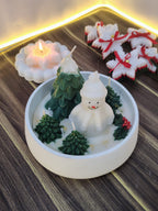 Winter Wonderland Snowman Candle
