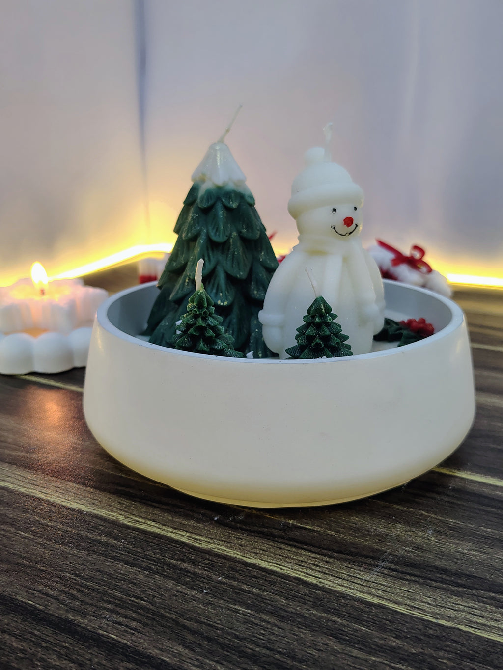 Winter Wonderland Snowman Candle