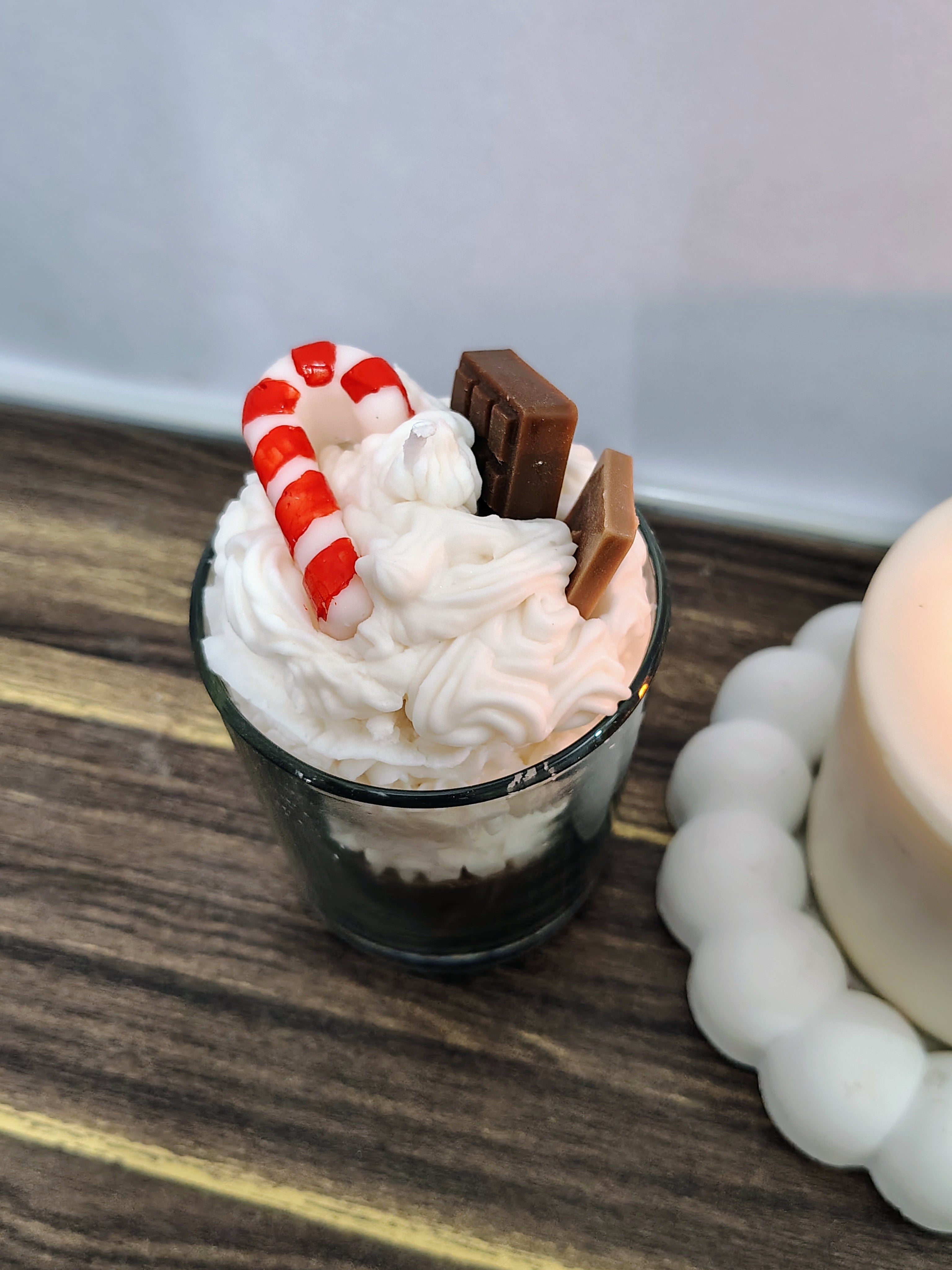 Candy Cane Cocoa Jar Candle