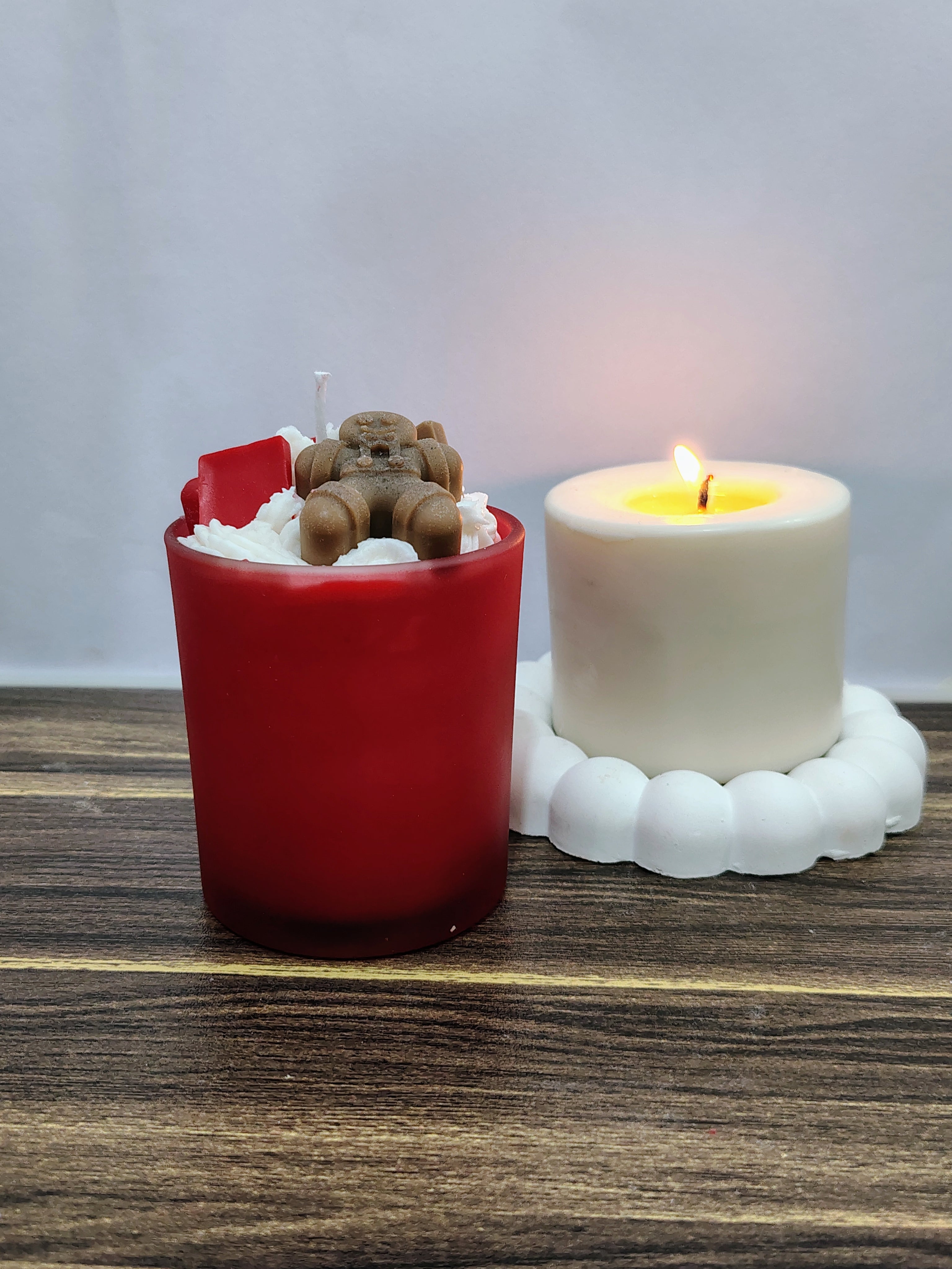 Gingerbread Delight Candle | Handmade Dessert Jar Candle