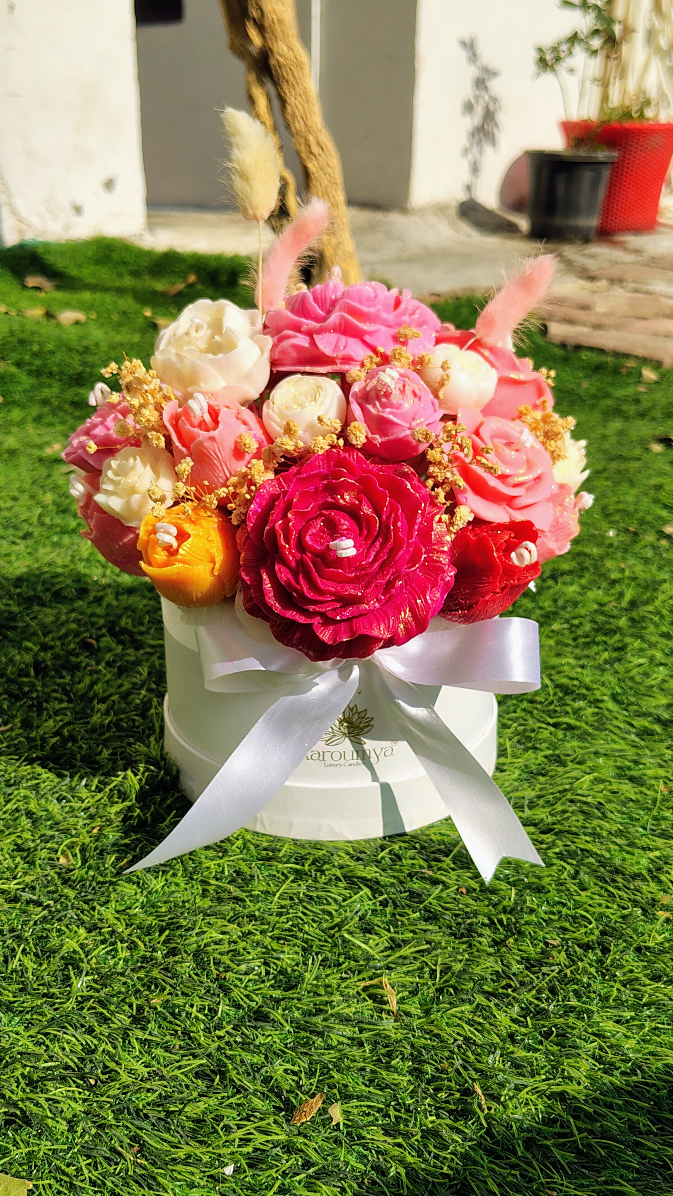 Pink Carnival - Candle Bouquet
